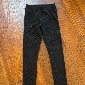 Cat & Jack Black Glitter Leggings